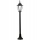  Square light pole Polux E27 96 cm black