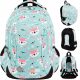  ST.RIGHT school backpack with multiple compartments green tones, multicolored 20 l