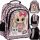  Derform Multi-Compartment School Backpack, White, Black, Brown and Beige, Blue, Pink, Grey and Silver, Multicolor, 18 l