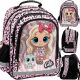  Derform Multi-Compartment School Backpack, White, Black, Brown and Beige, Blue, Pink, Grey and Silver, Multicolor, 18 l