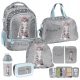 Adorable 6-Piece PASO KOTEK School Set: Backpack, Shoe Bag, Filled Pencil Case & More