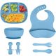  SILICONE BOWLS FOR BABIES, SMALL CHILDREN, WITH SUCTION CUPS, LARGE SET