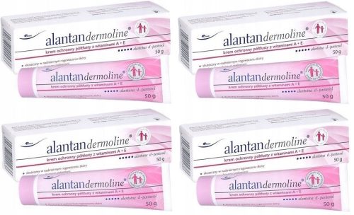 4x Alantandermoline Semi-Fatty Protective Cream with Vitamins A+E, 50g
