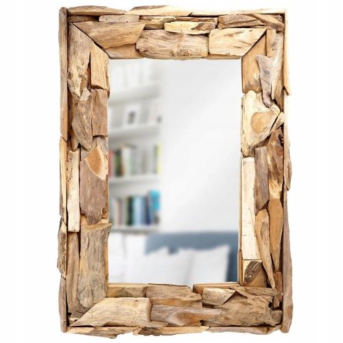 Vilde wall mirror, rectangular, wooden frame, 485 x 690 mm