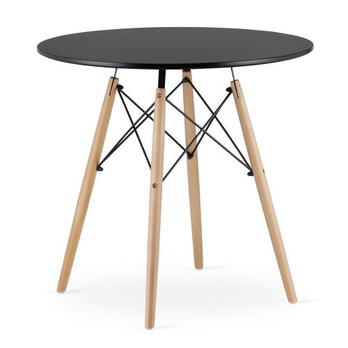  Muf-Art round kitchen table, light beech, 80 x 80 x 72 cm