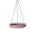  Bird bath, feeder for the garden, hanging, pink