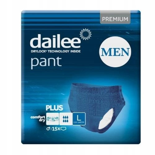  ABSORBENT PANTIES URINARY INCONTINENCE DAILE PLUS MEN L