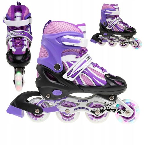  Patins à roues alignées patins réglables violet violet 38-41 roue LED