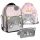 Adorable PASO KOTEK 5-Piece School Set: Backpack, Shoe Bag, Pencil Case, Water Bottle, & Lunchbox