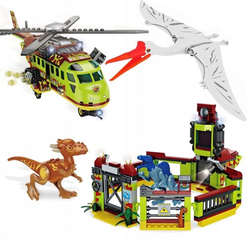  Building Blocks Jurassic Park Dinosaur Jungle Pterodactyl 582 Pcs