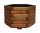  ZPD flowerpot, 60 cm x 53 x 35 cm, diameter 60 cm, wood tones in brown and beige