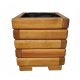  ZPD flowerpot 80 cm x 25 x 30 cm, wood, brown and beige tones