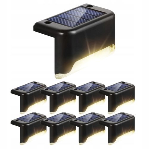  XBAY solar lamp, black, 7.8 cm, 8 pcs.