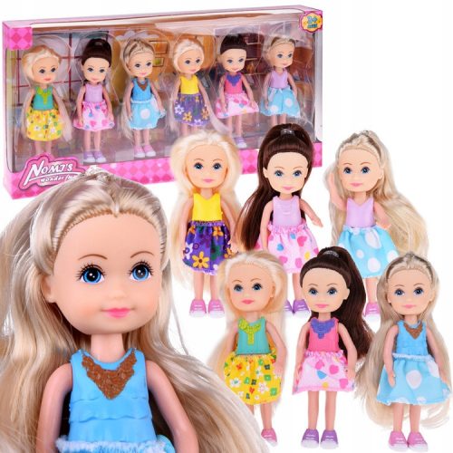  Adorable mini dolls to play with. Doll 12 cm, 6 pieces