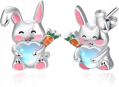  SILVER STUD EARRINGS RABBITS FOR GIRLS 925 SILVER STUDS