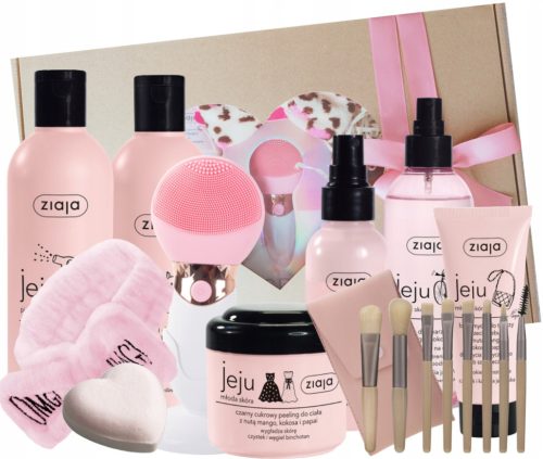  ZIAJA JEJU PINK GIFT SET FOR A TEENAGER in a decorative packaging