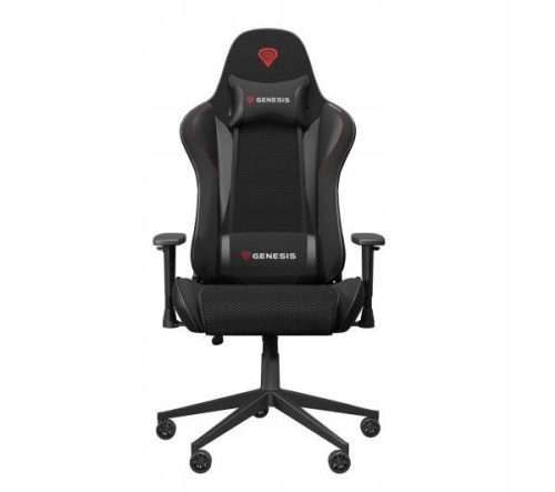  Genesis Nitro 440 G2 Gaming Chair, Black and Grey Fabric