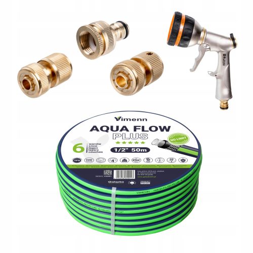  Vimenn GARDEN HOSE 6 LAYERS 1/2" 50 m AQUA FLOW PLUS POLISH + 4 more products