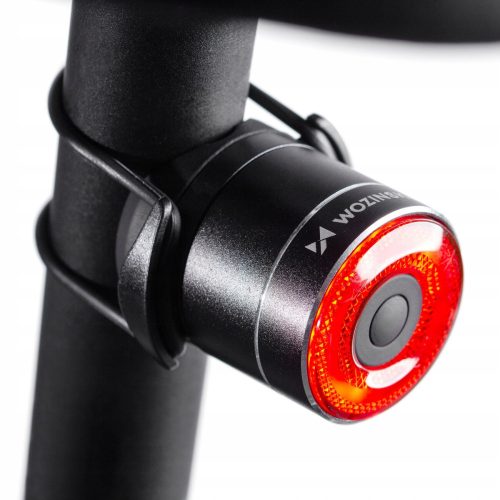  Wozinsky USB-C LED Bicycle Rear Light, Red Light, STOP Sensor