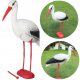  STORK FIGURE GARDEN DECORATION BIRD 77 cm