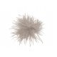  Brooch with ostrich feathers and marabou, light beige