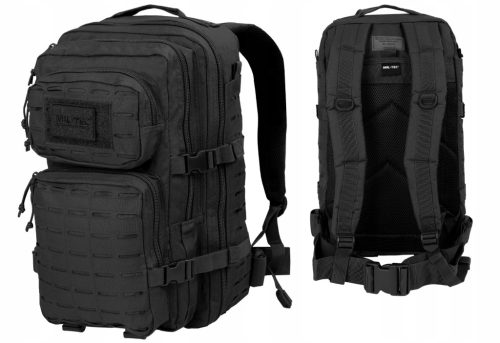 Mil-Tec Assault Pack Laser Cut Large 36L Tactical Backpack - Black