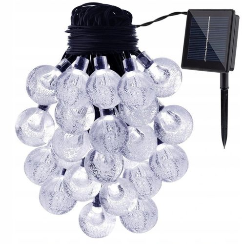  32M SOLAR GARLAND 300LED BULB LAMPS COLD WHITE BALCONY TERRACE