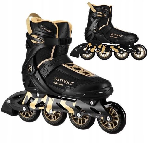  NILS Inline Skates Patins à roues alignées en caoutchouc récréatifs pour adultes 43 + Guide sportif CGROT