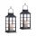  2 pcs. SOLAR LANTERN LED LANTERN CANDLE EFFECT