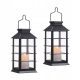  2 pcs. SOLAR LANTERN LED LANTERN CANDLE EFFECT