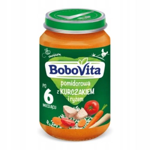  Bobovita Dinner Tomato soup with chicken and rice from 6 months 190 g chicken, rice