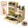  Wooden Desk Organizer, Uniform Desk with Drawer Shelf, Pen