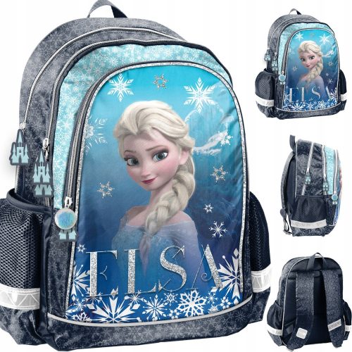  School backpack with multiple compartments Frozen Paso White, shades of blue, shades of grey and silver, multicoloured 22 l