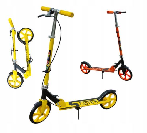  SCOOTER WITH LARGE WHEELS 20 cm for ADULTS CHILDREN, FOLDABLE, HANDBRAKE