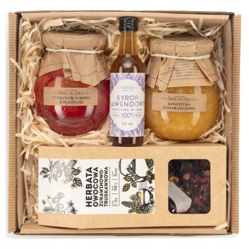  GIFT basket box tea jam GIFT