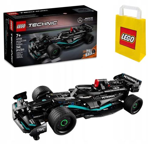  LEGO Technic 42165 Mercedes-AMG F1 W14 E Performance Pull-Back 42165 + LEGO 6315786 VP PAPIERBEUTEL KLEIN S 24X18X8