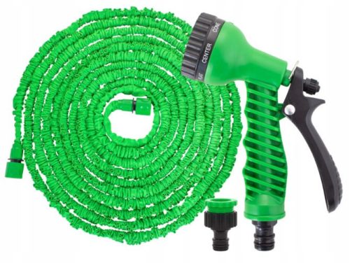  FLEXIBLE EXTENDABLE GARDEN HOSE 15M + GUN