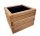  ZPD flowerpot 40 cm x 40 x 35 cm, wood, brown and beige tones