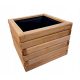  ZPD flowerpot 40 cm x 40 x 35 cm, wood, brown and beige tones