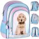  School backpack with multiple compartments DOG CUTIES Starpak Blue tones, Pink tones, Multicolored 23 l