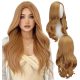  Long synthetic dark blonde Hopki hair wig for women