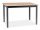  Signal Scandinavian rectangular extendable table 125 x 75 x 75 cm black