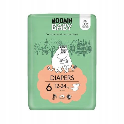  Muumi Moomin Baby Diapers Size 6 34 pcs.