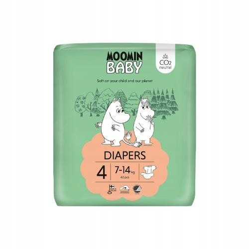  Muumi Moomin Baby Diapers Size 4 42 pcs.