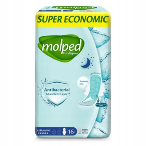  MOLPED Antibacterial EXTRAHYGIENE pads 16 pcs.