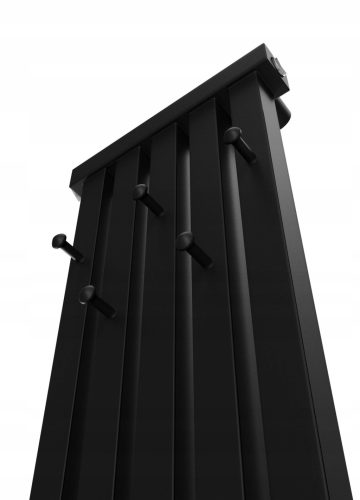  Decorative radiator with hangers RADIATOR HOOK 100x46 BLACK MATT