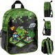  Minecraft Paso Kindergarten Backpack with One Compartment for Boys, Black, Green Shades, Multicoloured