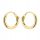  GOLD EARRINGS FOR WOMEN 585 HOOPS 9mm 14k