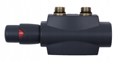  Duoplex anthracite thermostatic set - universal straight and angled