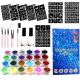  GLITTER TATTOOS set with HIGHLIGHTER 212-piece